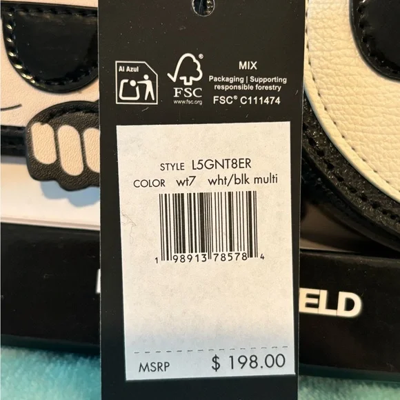 Karl Lagerfield Black and White Cat Coin Purse Set - Picture 4 of 12